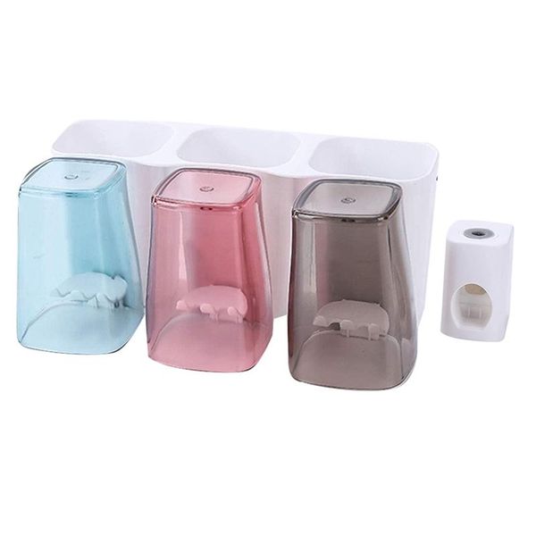 toothbrush holders holder multifunctional wall mounted with 3 cups, 6 slots, toothpaste dispenser, bathroom set
toothbrush holders holder multifunctional wall mounted with 3 cups, 6 slots, toothpaste dispenser, bathroom set