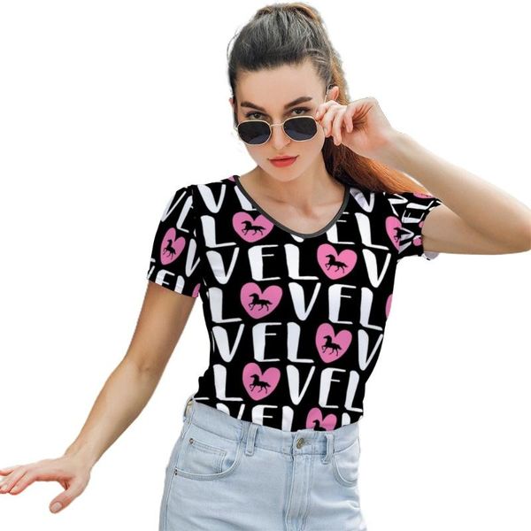 women's t-shirt horse riding tshirt short sleeve ladies t shirt casual funny o neck print polyester tee, White
women's t-shirt horse riding tshirt short sleeve ladies t shirt casual funny o neck print polyester tee, White