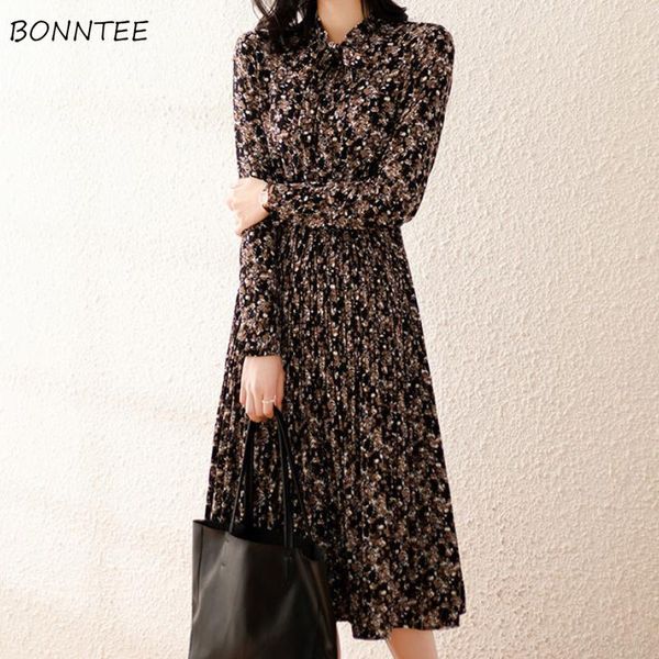 plus size dress women pleated floral elegant scarf collar stylish summer ulzzang slim all-match female casual long sleeve ropa dresses, Black;gray
plus size dress women pleated floral elegant scarf collar stylish summer ulzzang slim all-match female casual long sleeve ropa dresses, Black;gray