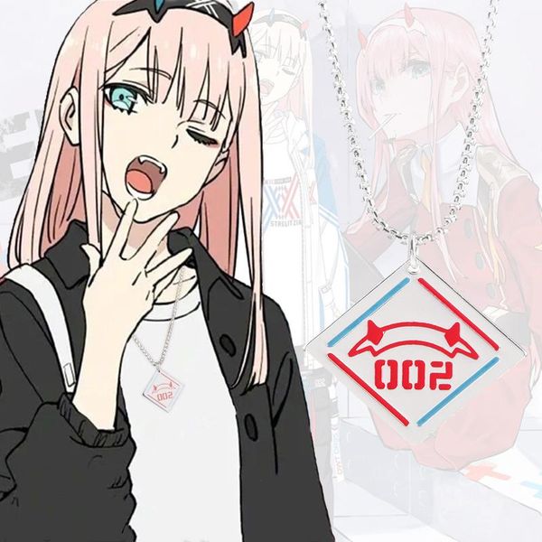 pendant necklaces anime darling in the franxx 02 two necklace code 002 red devil horn for women men cosplay jewelry gift, Silver
pendant necklaces anime darling in the franxx 02 two necklace code 002 red devil horn for women men cosplay jewelry gift, Silver