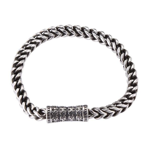 link, chain 6mm stainless steel curb cuban link magnetic clasp bracelet for men punk style male jewelry wrist accessories gift gs0056, Black
link, chain 6mm stainless steel curb cuban link magnetic clasp bracelet for men punk style male jewelry wrist accessories gift gs0056, Black