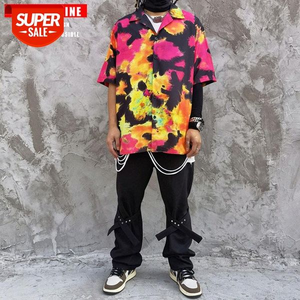 tkpa hip-hop tie-dye printed short-sleeved shirt loose weiyi beach for men and women #9m8k, White;black
tkpa hip-hop tie-dye printed short-sleeved shirt loose weiyi beach for men and women #9m8k, White;black