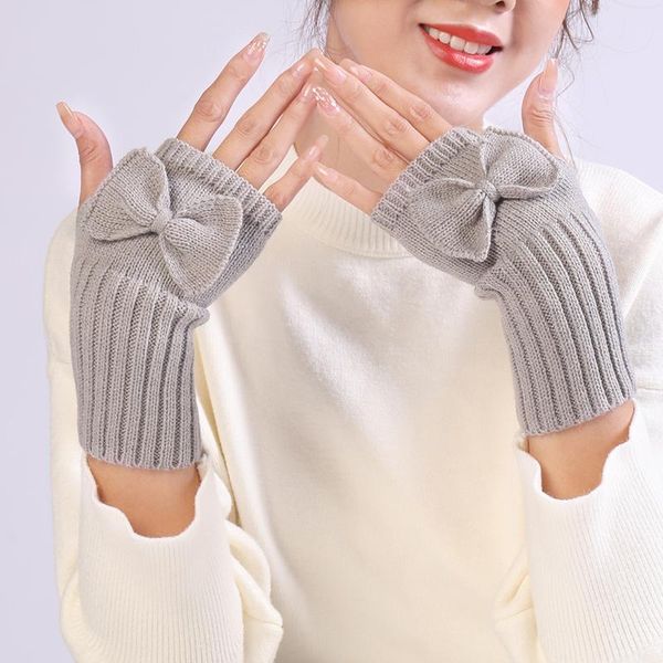 five fingers gloves 10colors winter sleeve comfortable solid color warm fingerless wrist warmers knitted mittens bow, Blue;gray
five fingers gloves 10colors winter sleeve comfortable solid color warm fingerless wrist warmers knitted mittens bow, Blue;gray