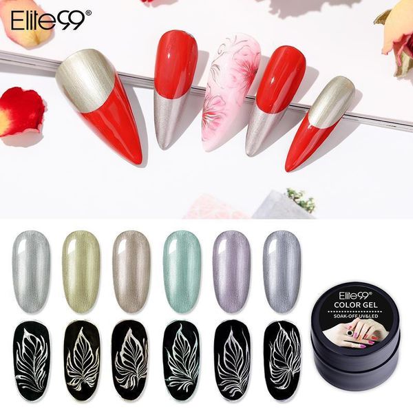 elite99 5ml metallic painting gel nail polish gold silver wire drawing varnish diy uv art paint color1, Red;pink
elite99 5ml metallic painting gel nail polish gold silver wire drawing varnish diy uv art paint color1, Red;pink