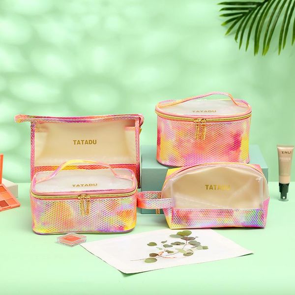 cosmetic bags & cases transparent women make-up bag pvc waterproof radium shooter carrying frosting wash large capacity
cosmetic bags & cases transparent women make-up bag pvc waterproof radium shooter carrying frosting wash large capacity
