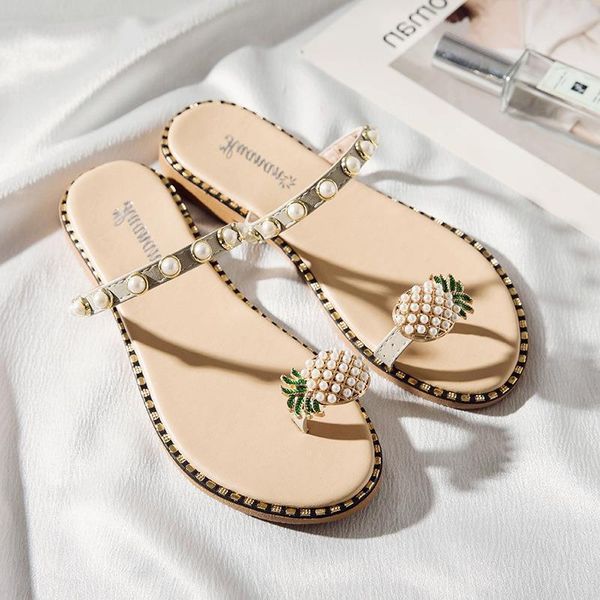 sandals women slipper pineapple pearl flat toe ring bohemian casual shoes beach ladies platform sandalias de mujer 2021, Black
sandals women slipper pineapple pearl flat toe ring bohemian casual shoes beach ladies platform sandalias de mujer 2021, Black