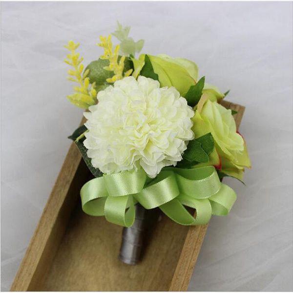 creative white add green handmade silk rose corsage&wrist flowers groomsman article wedding party decorative & wreaths
creative white add green handmade silk rose corsage&wrist flowers groomsman article wedding party decorative & wreaths