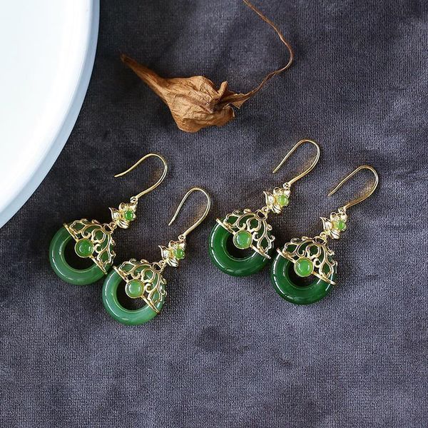 dangle & chandelier natural hetian jade jasper earrings chinese retro court style designer craft original charm women's brand silver je
dangle & chandelier natural hetian jade jasper earrings chinese retro court style designer craft original charm women's brand silver je