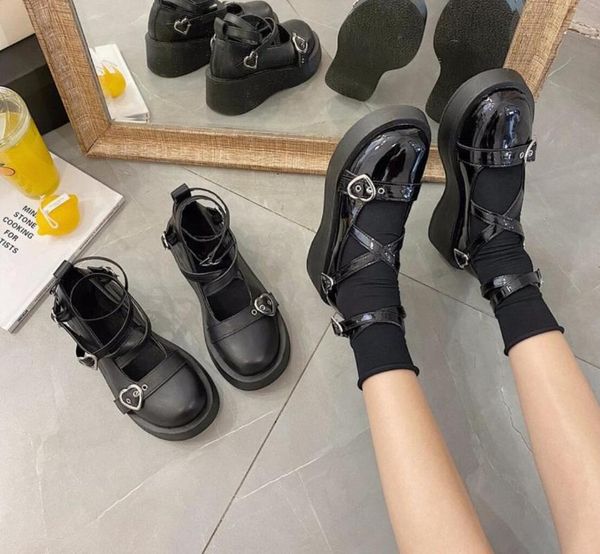 sandals luxury designer women shoes loli sweet lolita platform round head thick heel cross bandage female kawaii cosplay mary jane, Black
sandals luxury designer women shoes loli sweet lolita platform round head thick heel cross bandage female kawaii cosplay mary jane, Black