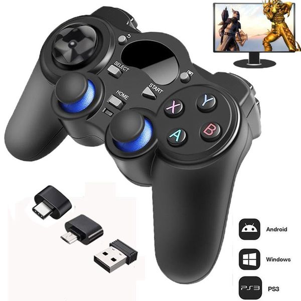 2.4 g controller gamepad android wireless joystick joypad with otg converter for pc/smart phone tablet pc smart tv box game controllers & jo
2.4 g controller gamepad android wireless joystick joypad with otg converter for pc/smart phone tablet pc smart tv box game controllers & jo