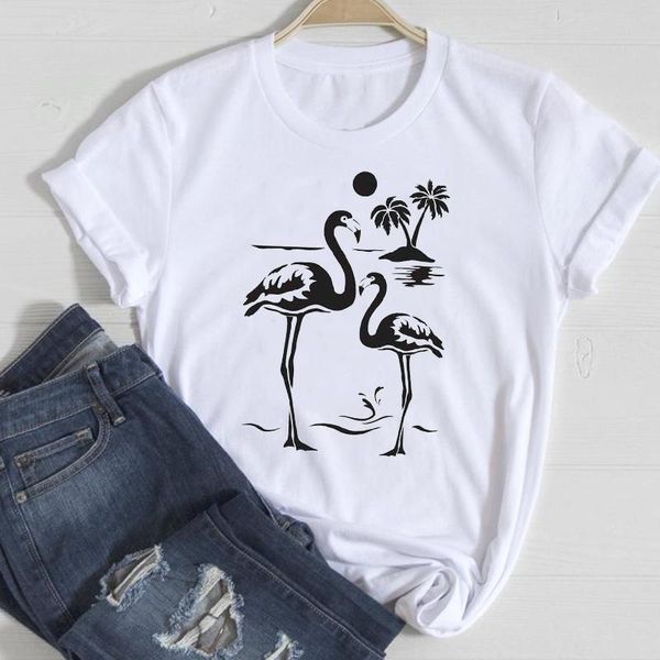 women's t-shirt t-shirts women flamingo vacation beach 90s 2021 spring summer fashion clothes graphic tshirt lady print female tee, White
women's t-shirt t-shirts women flamingo vacation beach 90s 2021 spring summer fashion clothes graphic tshirt lady print female tee, White
