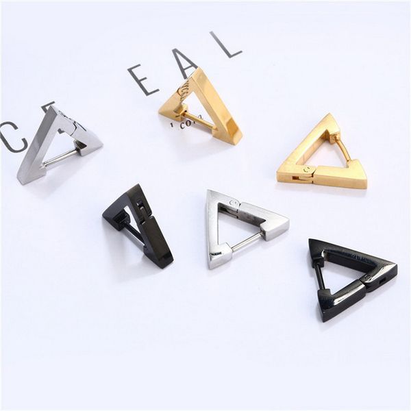 1 pcs triangle punk rock earrings stainless steel women men stud earring pierced push-back ear plug jewelry gift, Golden
1 pcs triangle punk rock earrings stainless steel women men stud earring pierced push-back ear plug jewelry gift, Golden