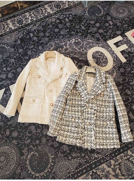 autumn winter women jackets elegant tassels tweed coat single breasted pocket buttons long sleeve office wear female plaid outerwear, Black;brown
autumn winter women jackets elegant tassels tweed coat single breasted pocket buttons long sleeve office wear female plaid outerwear, Black;brown