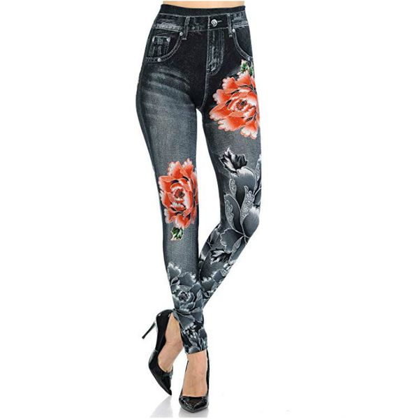 leggings fashion leopard flower seamless cotton plum blossom print women's summer imitation jeans capris js1, Black
leggings fashion leopard flower seamless cotton plum blossom print women's summer imitation jeans capris js1, Black