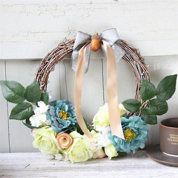 decorative flowers & wreaths artificial simulation peony floral door wall hanging flower wreath for home wedding party decor 
decorative flowers & wreaths artificial simulation peony floral door wall hanging flower wreath for home wedding party decor