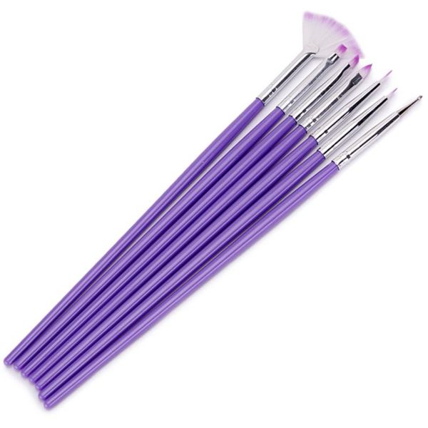 nail art equipment 7pcs brush tool set ombre for manicure drawing pen point design painting, Silver
nail art equipment 7pcs brush tool set ombre for manicure drawing pen point design painting, Silver