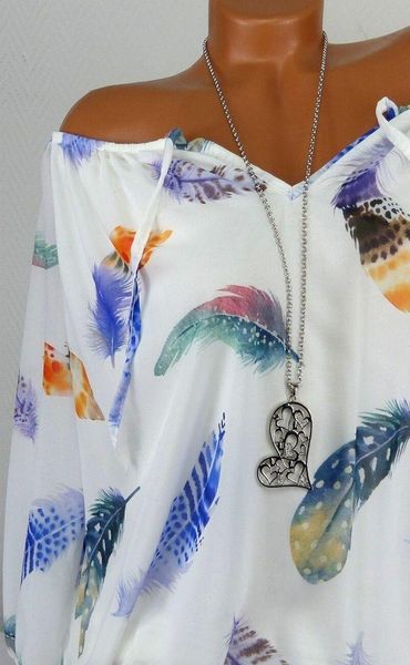 womens shirt fashion feather lace up half sleeve women casual loose summer blouses off shoulder plus size 5xl shirts, White
womens shirt fashion feather lace up half sleeve women casual loose summer blouses off shoulder plus size 5xl shirts, White
