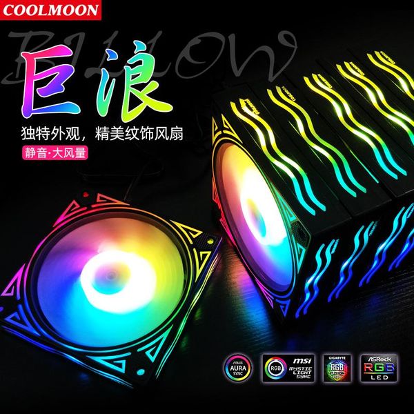 fans & coolings coolmoon 120mm pc computer case fan cooling cooler 6pin adjustable rgb led 12v mute ventilador pwm
fans & coolings coolmoon 120mm pc computer case fan cooling cooler 6pin adjustable rgb led 12v mute ventilador pwm