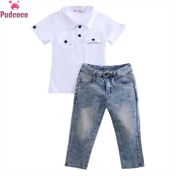 2pcs baby boy clothes set toddler kids white t shirt and jeans pants outfits boys clothing sets 2 7y
2pcs baby boy clothes set toddler kids white t shirt and jeans pants outfits boys clothing sets 2 7y