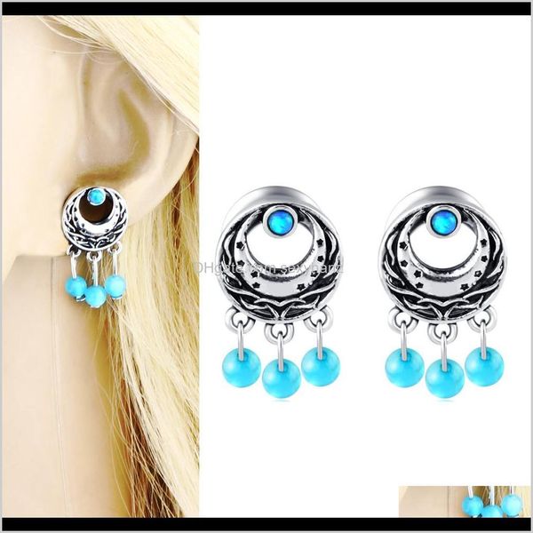 & drop delivery 2021 woman steel gauges tunnels opal moon earrings plugs piercing stretcher kit 2g-00g body jewelry ear expander 60pcs w2axe, Silver
& drop delivery 2021 woman steel gauges tunnels opal moon earrings plugs piercing stretcher kit 2g-00g body jewelry ear expander 60pcs w2axe, Silver