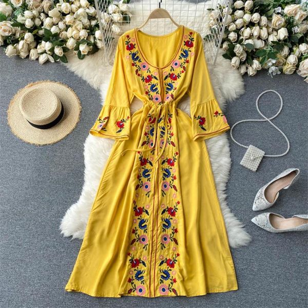 boho dress 2021 women retro embroidery summer beach holiday flare sleeve casual long shirt dresses runway vestidos, Black;gray
boho dress 2021 women retro embroidery summer beach holiday flare sleeve casual long shirt dresses runway vestidos, Black;gray