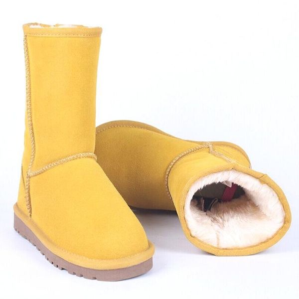 boots fashion 100% genuine cowhide leather snow australia classic women warm winter shoes non-slip soles for, Black
boots fashion 100% genuine cowhide leather snow australia classic women warm winter shoes non-slip soles for, Black