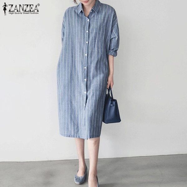 casual dresses oversized zanzea autumn women's long sleeved striped printed baggy midi vestidos shirts fashion bohemian dress, Black;gray
casual dresses oversized zanzea autumn women's long sleeved striped printed baggy midi vestidos shirts fashion bohemian dress, Black;gray