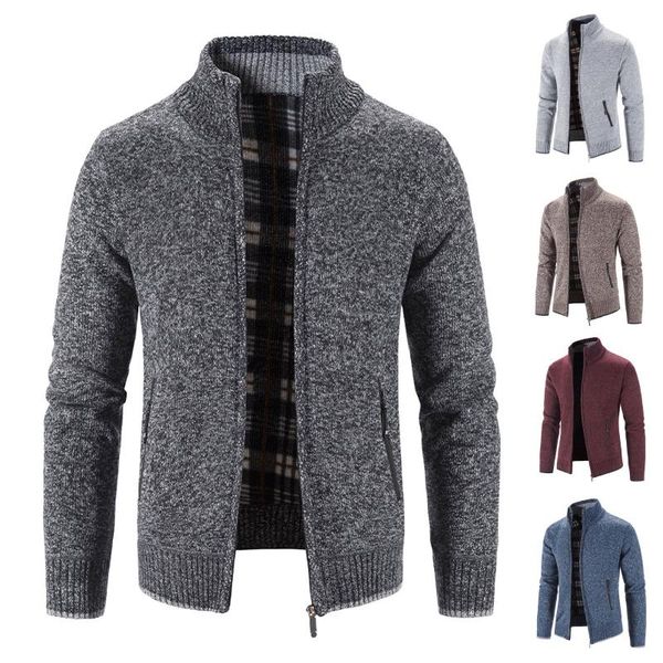men's sweaters knitted sweater plush lining with pockets jacket warm and comfortable suitable for autumn winter 2021, White;black
men's sweaters knitted sweater plush lining with pockets jacket warm and comfortable suitable for autumn winter 2021, White;black