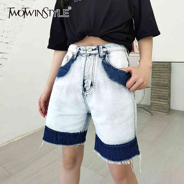 denim patchwork tassel short for women high waist hit color casual loose shorts female fashion new clothing summer 210428, White;black
denim patchwork tassel short for women high waist hit color casual loose shorts female fashion new clothing summer 210428, White;black