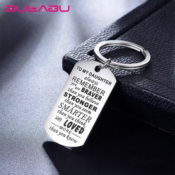 keychains fashion language tag metal key chains silver keychain laser lettering to my daughter pendant ring keys llaveros para hombre
keychains fashion language tag metal key chains silver keychain laser lettering to my daughter pendant ring keys llaveros para hombre
