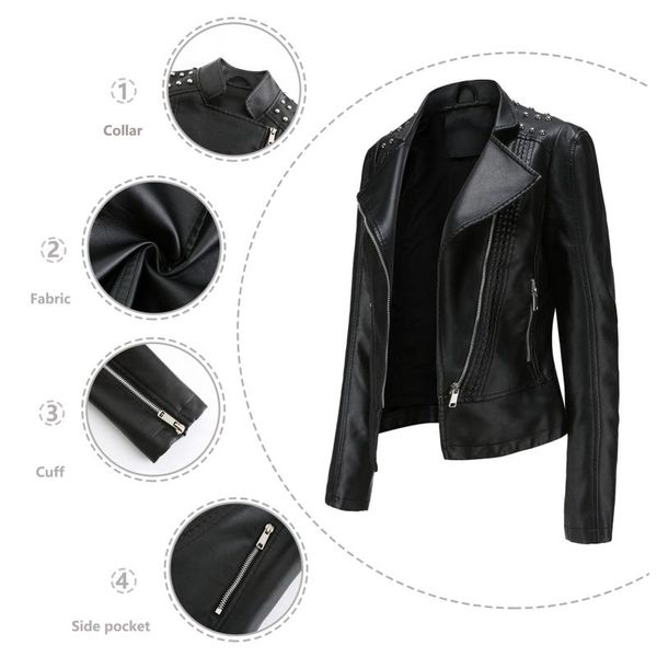 women's jackets women jacket loose pu leather black soft faux street moto biker coat lady casual outerwear, Black;brown 
women's jackets women jacket loose pu leather black soft faux street moto biker coat lady casual outerwear, Black;brown