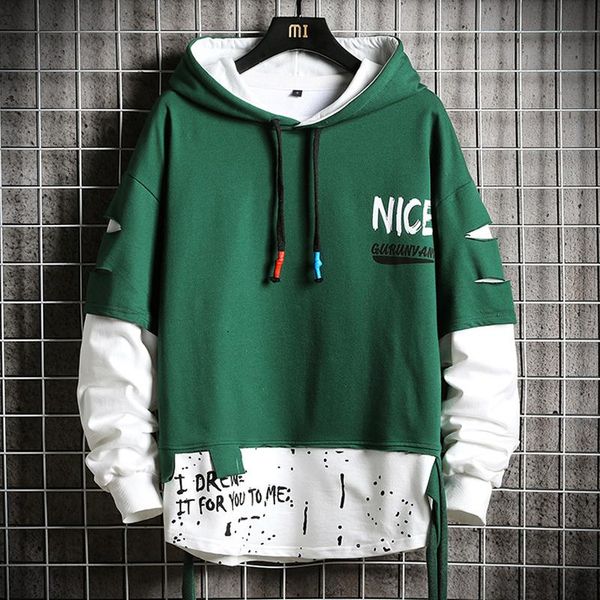 men's hoodies & sweatshirts oversized ripped patchwork men 2021 hip hop streetwear hoodie mens harajuku hooded sweatshirt fashion, Black
men's hoodies & sweatshirts oversized ripped patchwork men 2021 hip hop streetwear hoodie mens harajuku hooded sweatshirt fashion, Black