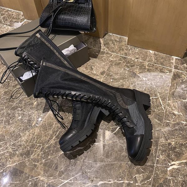 boots genuine leather for women knee high spring autumn party wedding shoes woman mesh style ladies, Black
boots genuine leather for women knee high spring autumn party wedding shoes woman mesh style ladies, Black