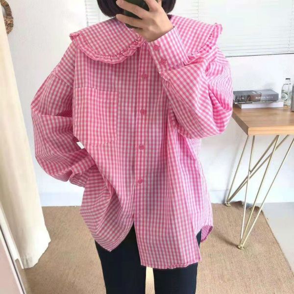 nomikuma spring plaid blouse causal peter pan collar long sleeve women shirt korean new blusas feminimos mujer 6e622 210427, White
nomikuma spring plaid blouse causal peter pan collar long sleeve women shirt korean new blusas feminimos mujer 6e622 210427, White