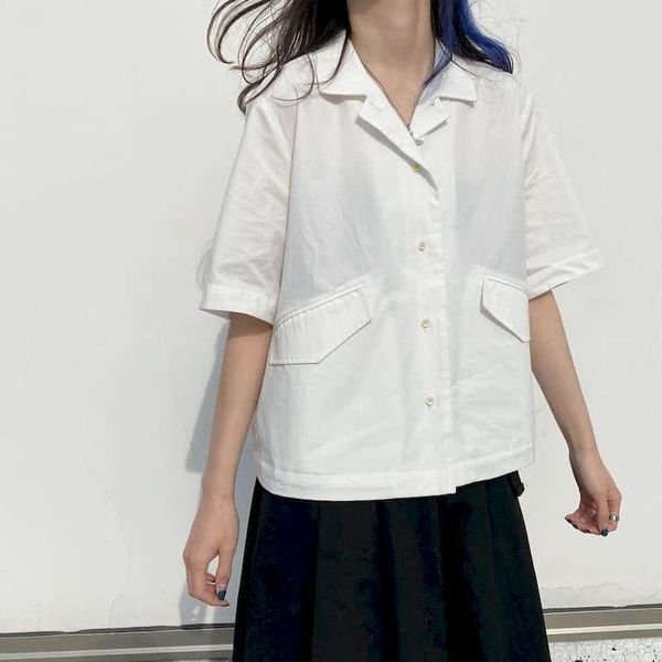 women's blouses & shirts 2021 spring summer vintage blouse hong kong style short sleeve harajuku fashion women clothing button up shirt, White
women's blouses & shirts 2021 spring summer vintage blouse hong kong style short sleeve harajuku fashion women clothing button up shirt, White