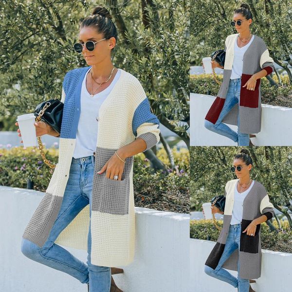 women's knits & tees winter women loose style knitted cardigan variegated color button-down v-neck long sleeve coat, White
women's knits & tees winter women loose style knitted cardigan variegated color button-down v-neck long sleeve coat, White