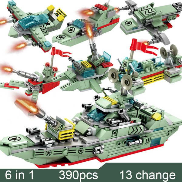 390pcs military aircraft artillery and warships building block educational assemble toy for children
390pcs military aircraft artillery and warships building block educational assemble toy for children