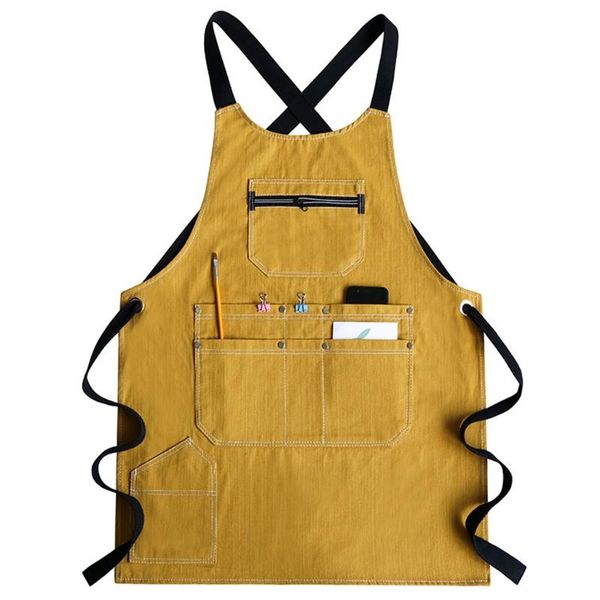 aprons men women denim tools work adjustable cross back straps kitchen bib with multi pockets for cooking woodworking gardening
aprons men women denim tools work adjustable cross back straps kitchen bib with multi pockets for cooking woodworking gardening