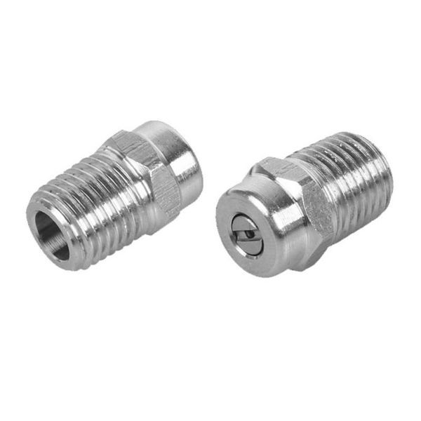 2pcs zg 1/4'' high pressure washer spray fan nozzle tip 25 degree stainless steel 050 type 1.35 hole (silver) watering equipments
2pcs zg 1/4'' high pressure washer spray fan nozzle tip 25 degree stainless steel 050 type 1.35 hole (silver) watering equipments