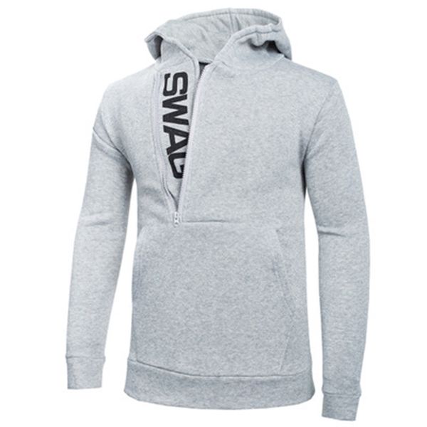 autumn and winter clothing hoodies european size inclined zipper pullover hooded fashion men's sweater, Black
autumn and winter clothing hoodies european size inclined zipper pullover hooded fashion men's sweater, Black