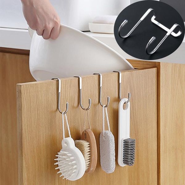 hooks & rails 1pc multi-purpose hanger stainless steel double s shape storage hook
hooks & rails 1pc multi-purpose hanger stainless steel double s shape storage hook