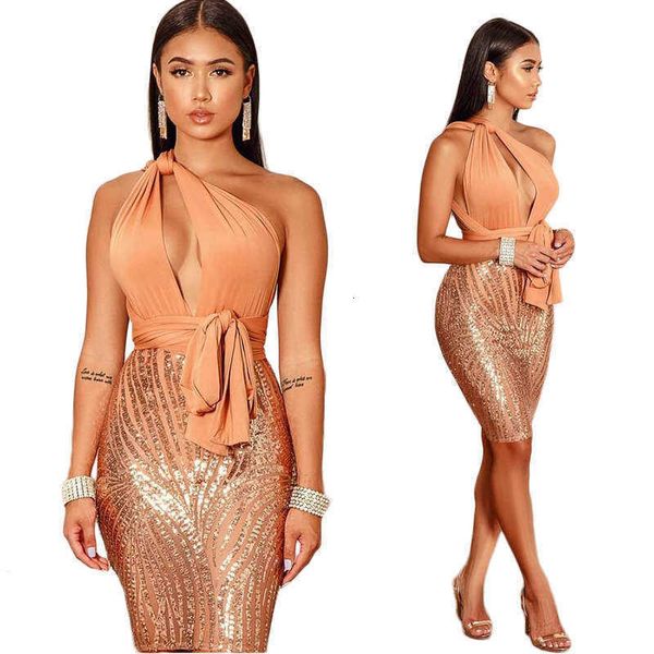dresses 1066 women's casual nightclub sequin dress, Black;gray