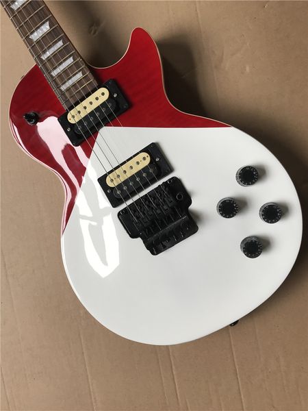 customized guitar electric guitar, optional colors, good tiger pattern, with vibrato. ems hipping
customized guitar electric guitar, optional colors, good tiger pattern, with vibrato. ems hipping