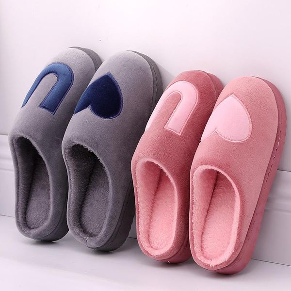 slippers women indoor winter love design floor slides warm couple's cotton, Black
slippers women indoor winter love design floor slides warm couple's cotton, Black