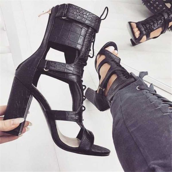 sandals summer style foreign trade thick-heeled high-heeled cross strap mid-tube female fashion casual boots, Black
sandals summer style foreign trade thick-heeled high-heeled cross strap mid-tube female fashion casual boots, Black