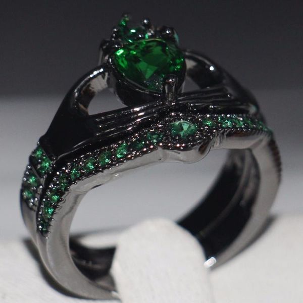 wedding rings choucong fashion jewelry 10kt black gold filled pear cut 5a green cz zirconia engagement heart bridal for women, Slivery;golden
wedding rings choucong fashion jewelry 10kt black gold filled pear cut 5a green cz zirconia engagement heart bridal for women, Slivery;golden