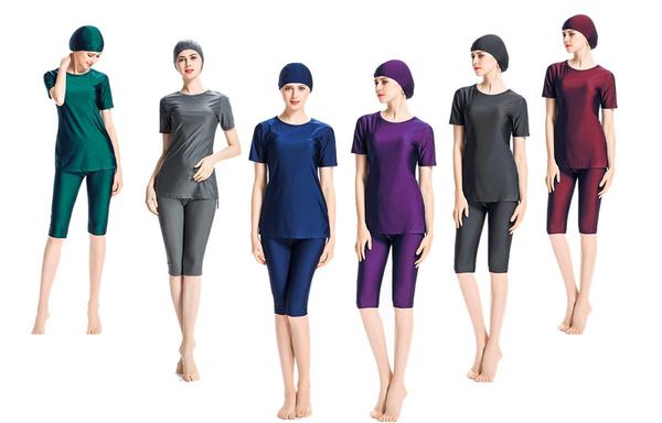 swim wear muslim swimwear short-sleeved islamic swimsuit modest bathing suit women
swim wear muslim swimwear short-sleeved islamic swimsuit modest bathing suit women