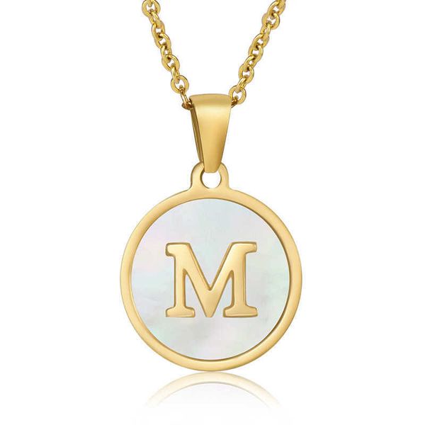 18k round shell stainless steel letter pendant titanium 26 english capital necklace female, Silver
18k round shell stainless steel letter pendant titanium 26 english capital necklace female, Silver
