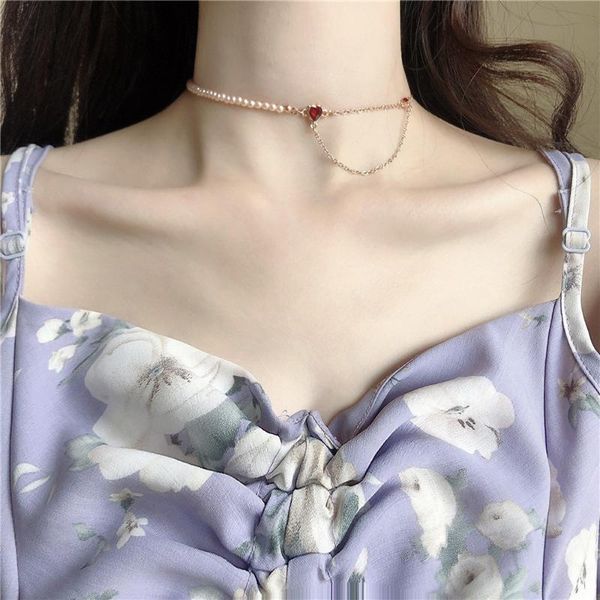 chokers han edition red shape necklace women lovely fashion and personality temperament of fine jewelry, Golden;silver
chokers han edition red shape necklace women lovely fashion and personality temperament of fine jewelry, Golden;silver
