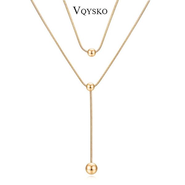 pendant necklaces multi layer long necklace sweater chain for girls stainless steel fashion beaded women jewelry accessories, Silver
pendant necklaces multi layer long necklace sweater chain for girls stainless steel fashion beaded women jewelry accessories, Silver